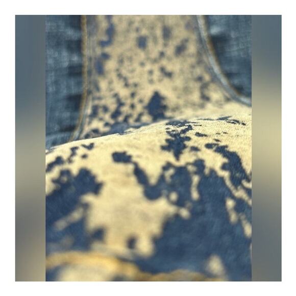 Rare Vintage Younique Y2K Embellished Velvet Flare Jeans | Low Rise | Size 13 - Picture 12 of 16